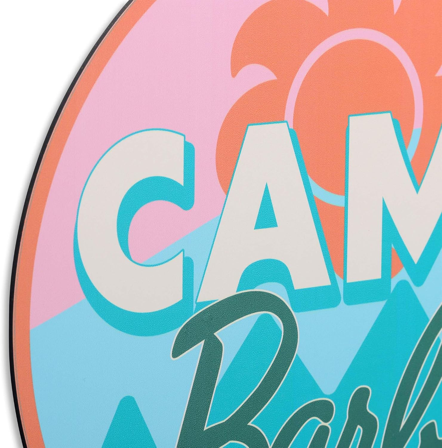 Mattel Barbie Camp Metal Wall Decor - Malibu Camp Barbie Sign for Bedroom or Playroom