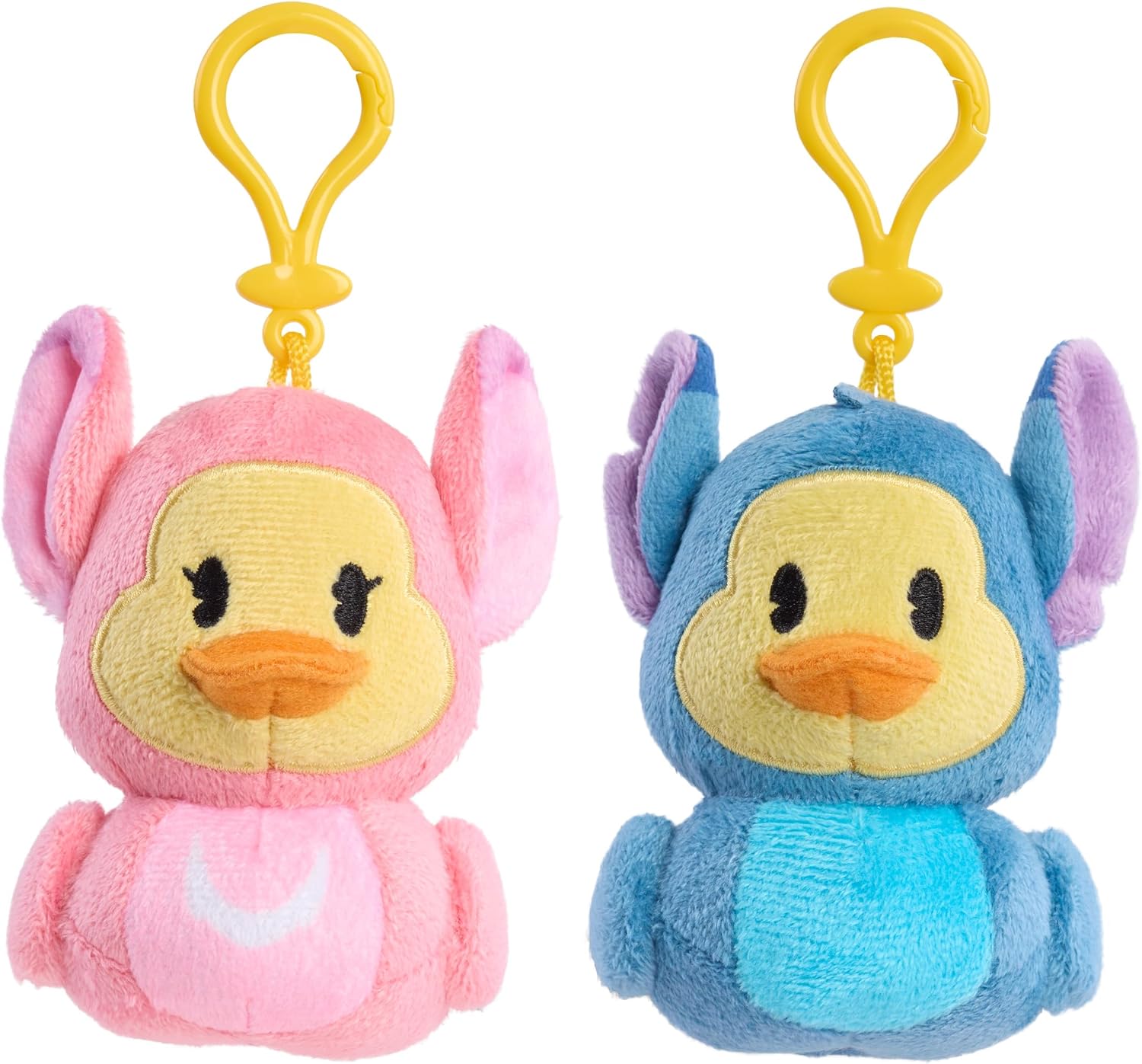 Disney Duckalooz Clip-On Plush Stitch Combo Pack - Stitch and Angel