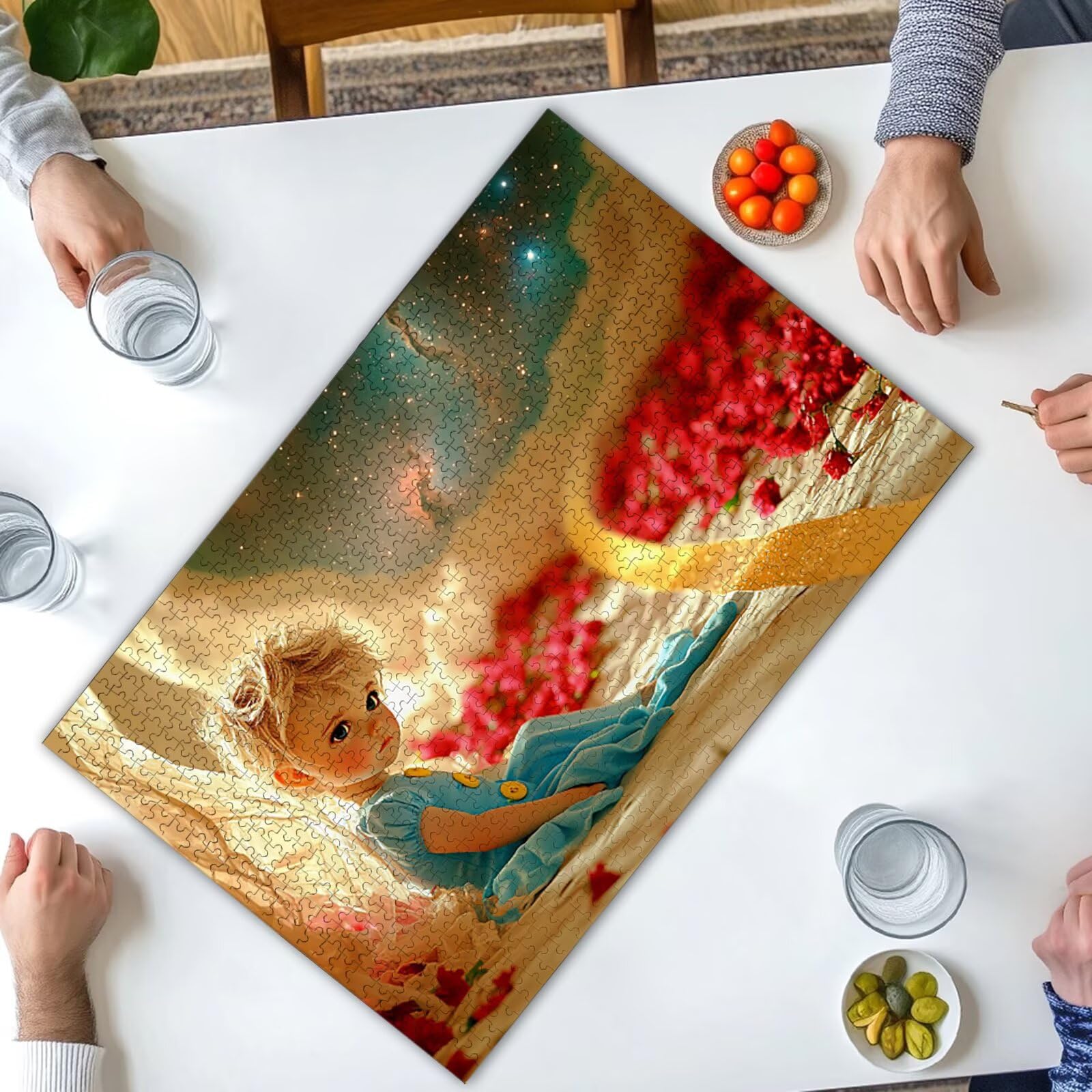 Puzzle Anime, Puzzle 1000 Pezzi Carino in Legno Impegnativi per Adulti, Misura: 75x50 cm, Gioco Educativo Fai Da Te con Scatola Regalo per Adulti, Puzzles per Decorazioni Casa, Regalo Donna, -3396