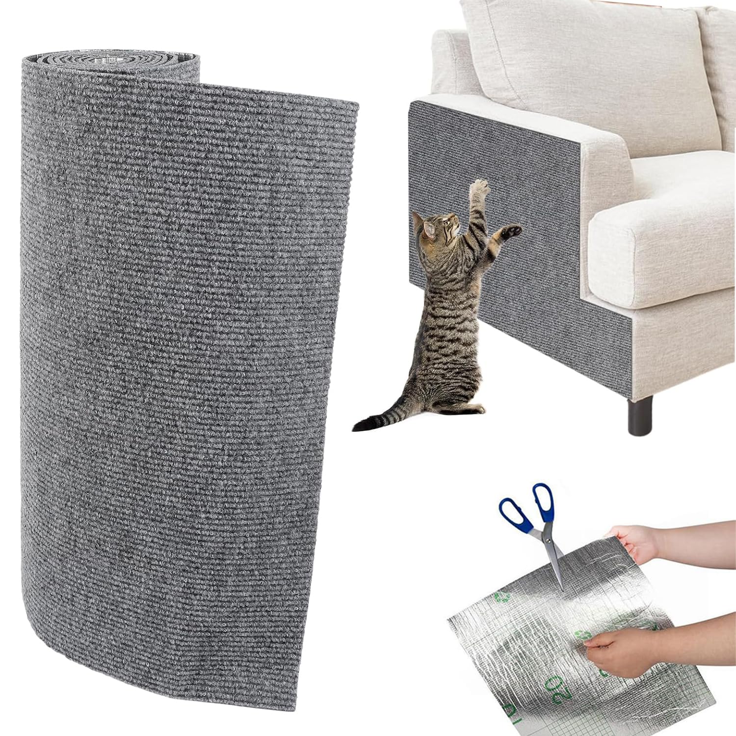 Alfombra Rascador Para Gatos Rascador De Gato Para Sofá, Protección Contra  Garras De 200 X 40 Cm – Alfombra Protectora De Rayas DIY Para Sofá Azul  Rascador Para Gatos Sofa, image size:1500x1500