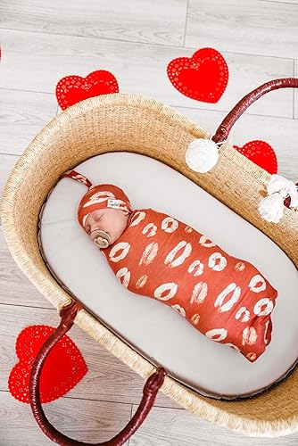 Miniatura 5 de Gorro de bebé con nudo superior elástico suave "Crush" por Copper Pearl