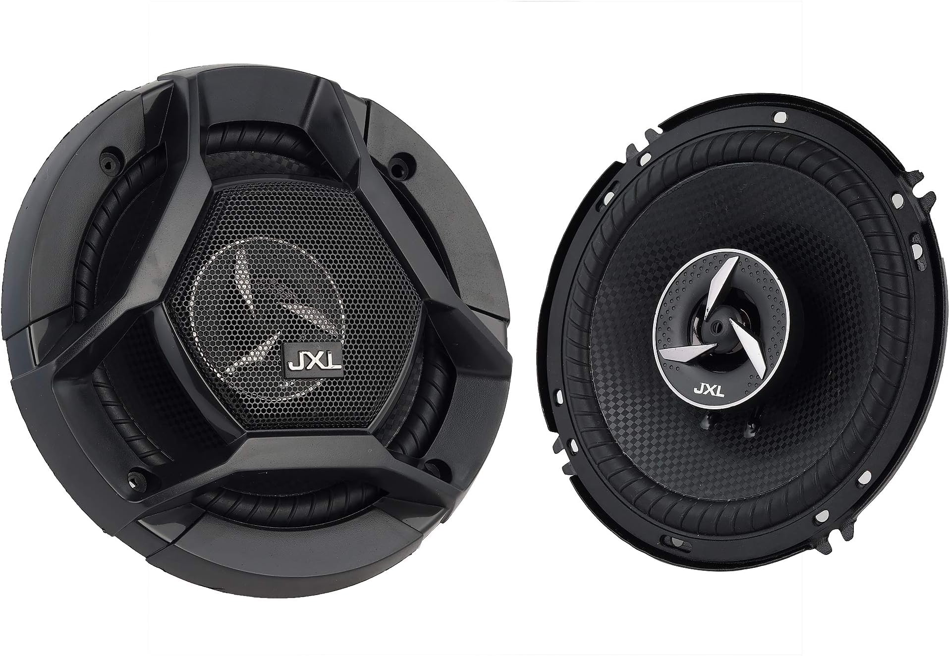 1690 High Performance 3 Way 6 Inch Coaxial Car Speaker with Inbuilt PEI Car Tweeter and HOP Woofer 600W MAX Pair (Black)