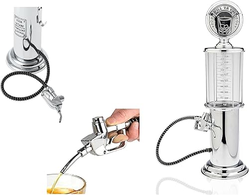 Miniatura 3 de Decantador de whisky Bourbon con bomba de gas, dispensador de licor para vodka, ron, vino, tequila o whisky escocés es de acero inoxidable