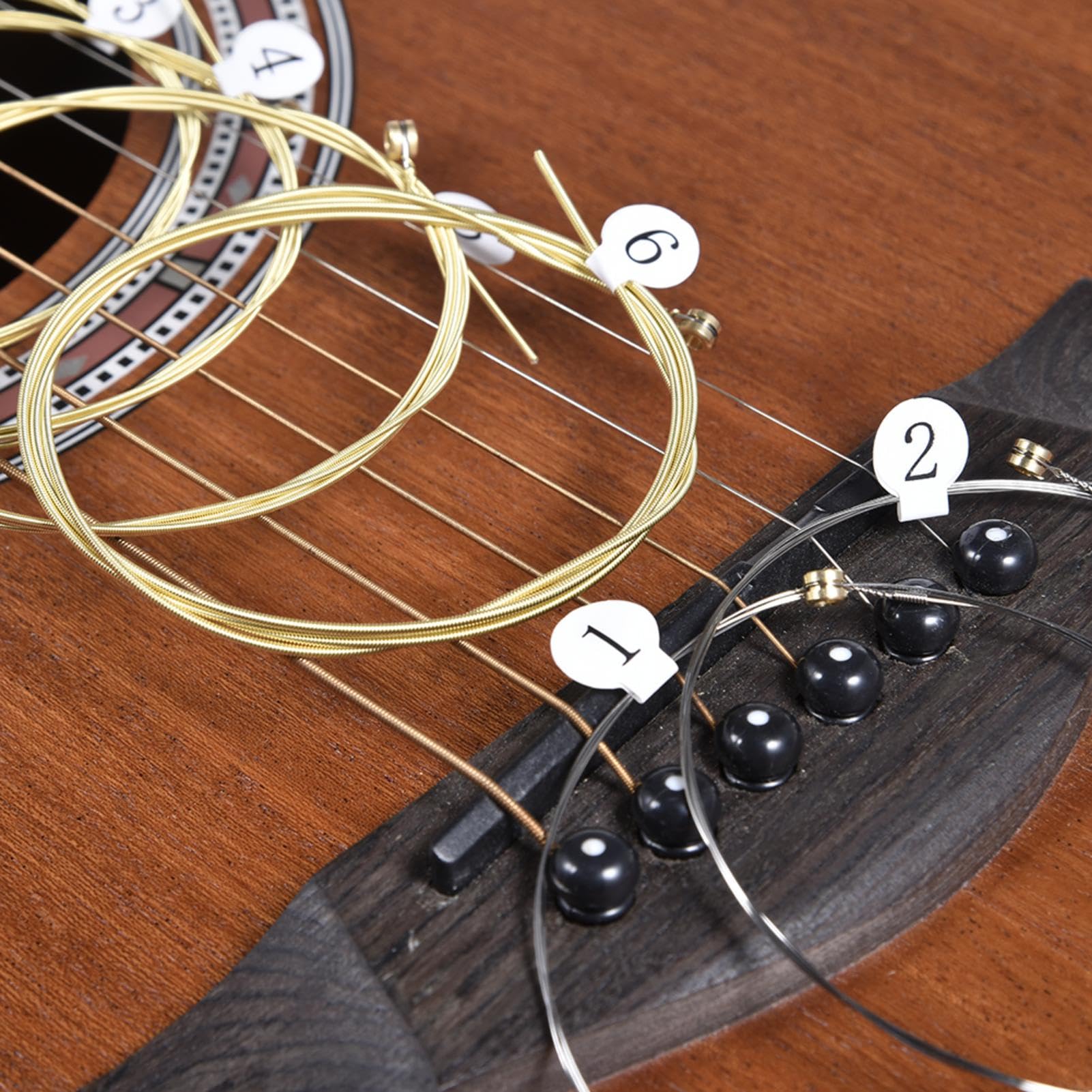 【新品弦交換】Enjoy Found GUITAR アコースティックギター アコースティックギター用 弦 カラフル レインボーカラー ボール