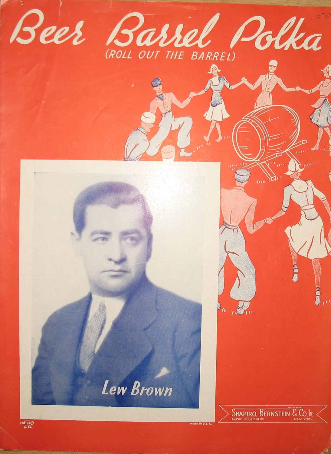 Beer Barrel Polka (Sheet Music) Lew Brown Books