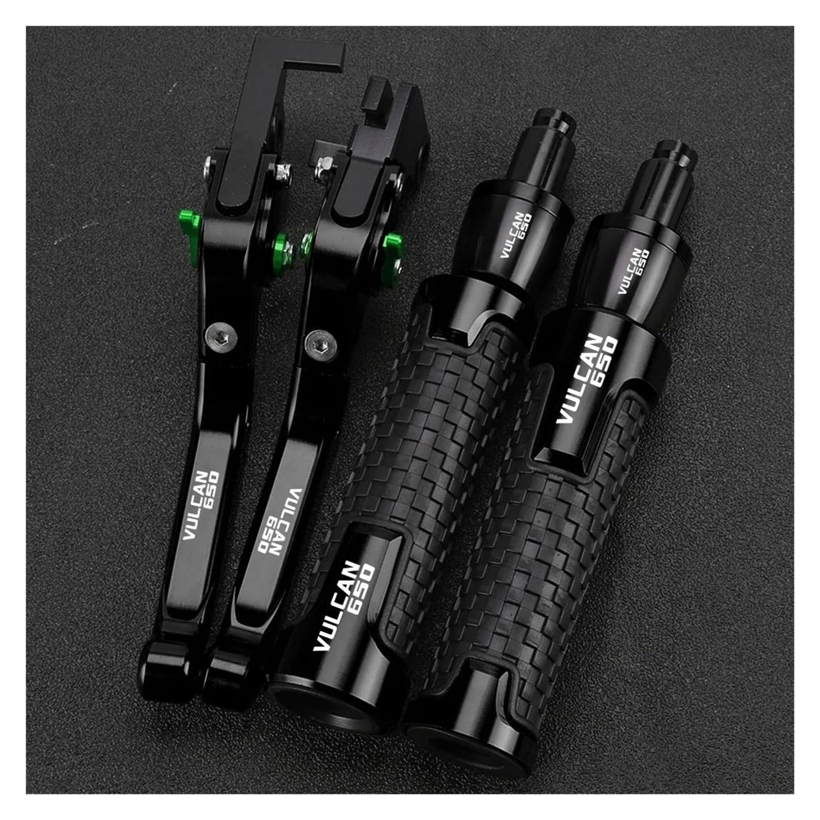 Leviers d'embrayage de frein réglables Vulcan 650 avec poignées grip moto