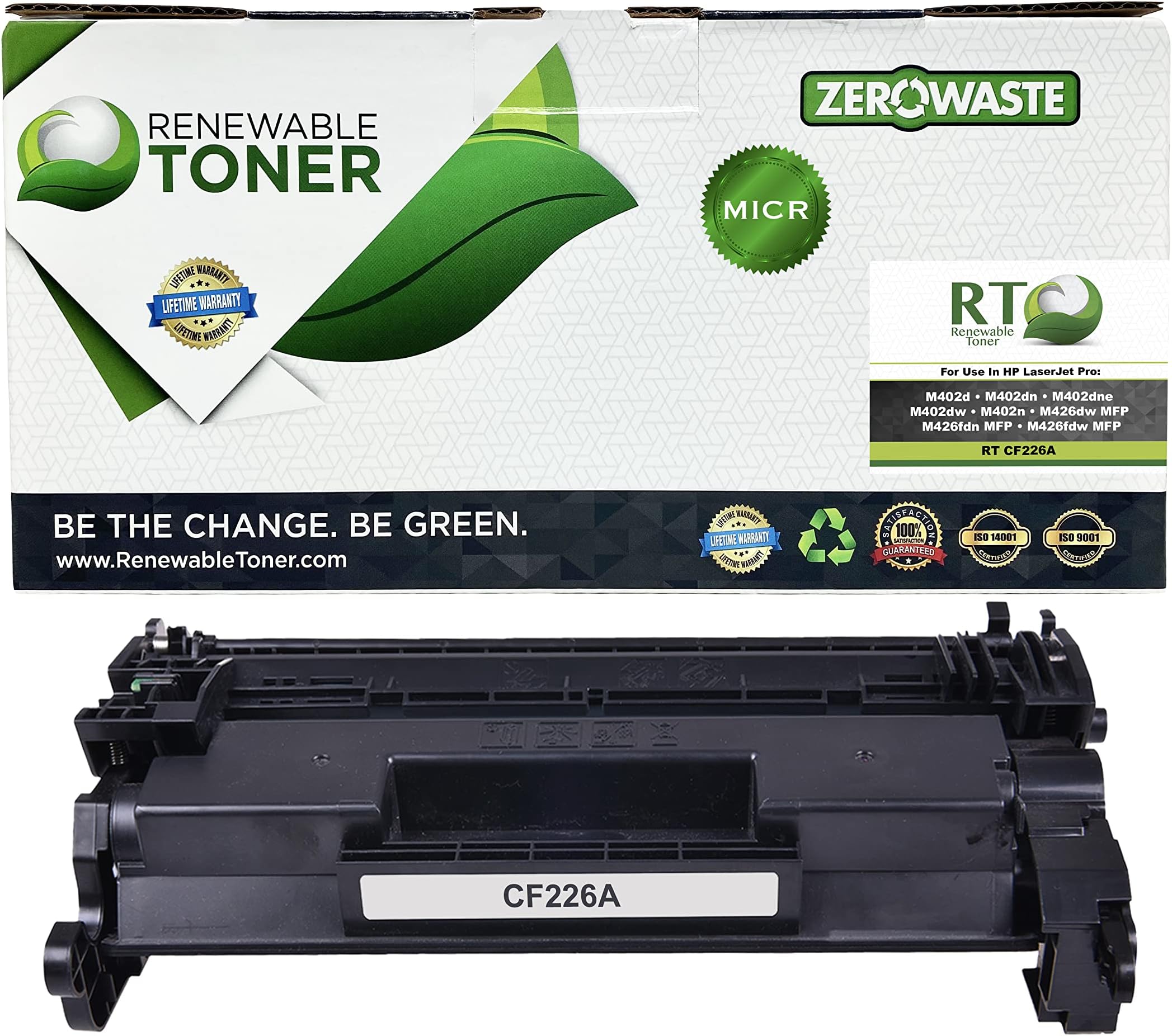 RT 26A MICR Toner Replacement for HP 26A 26X Laser Jet Pro M402n M402dn M402dw MFP M426fdw M426fdn M426dw | CF226A CF226X Check Printer Ink Cartridge