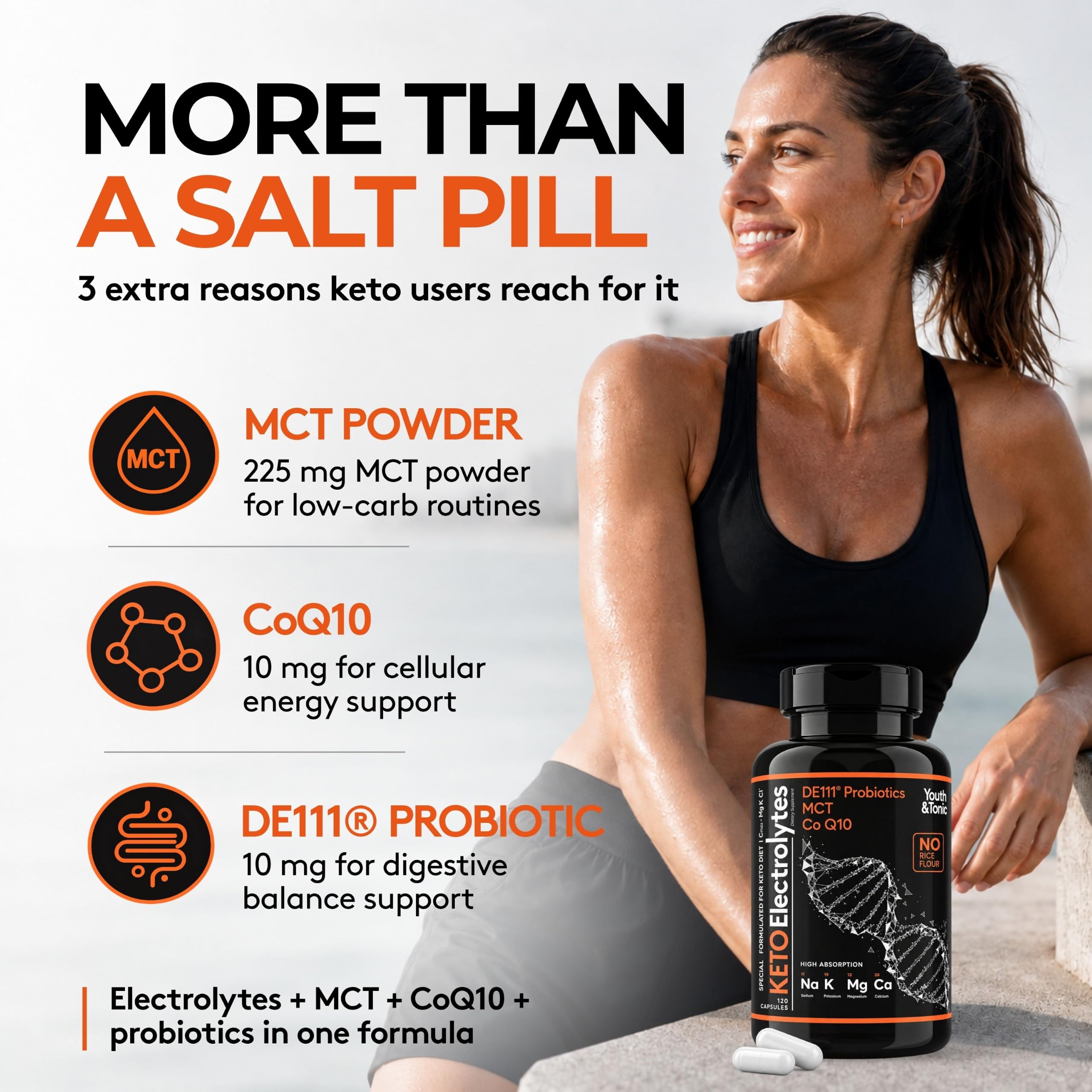 Youth & Tonic MCT Keto Electrolyte Pills, Fasting Electrolytes & Salts — Amazon image 7