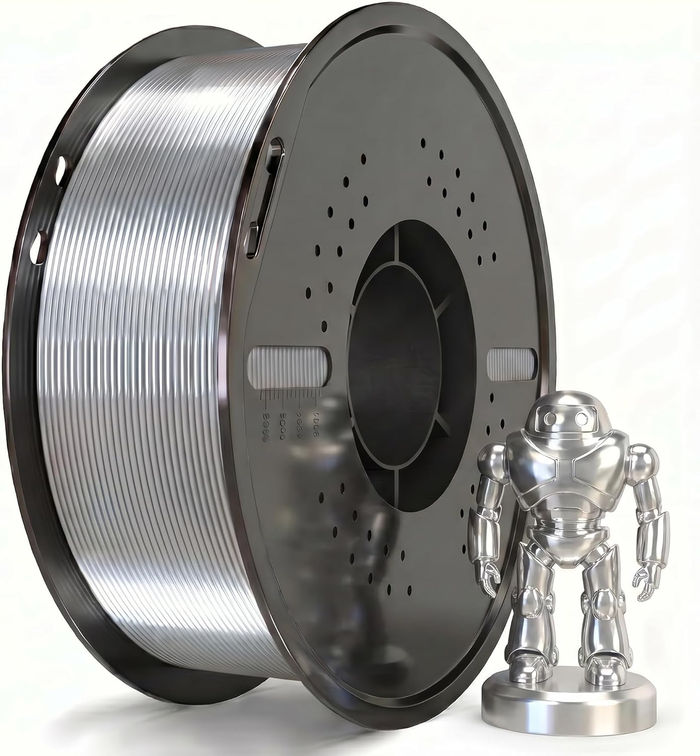 Silk Filament PLA 1.75mm Silk 3D Printer Filament, Silk 1kg Spool (2.2lbs), Dimensional Accuracy +/- 0.02 mm, Fit Most FDM Printer (Silk Rainbow)