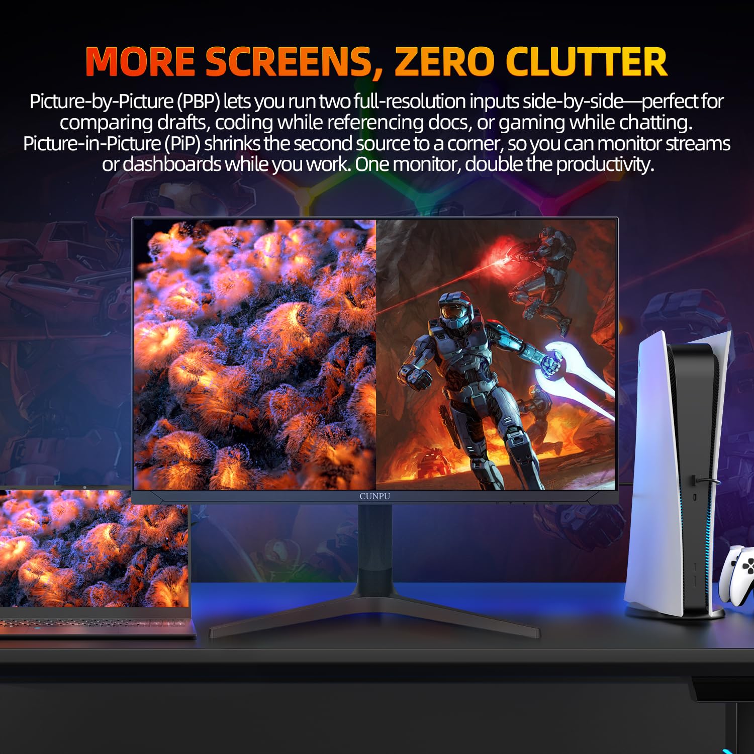 Amazon.co.jp: CUNPU 32インチ 4k ゲーミングモニター 144Hz UHD 高速