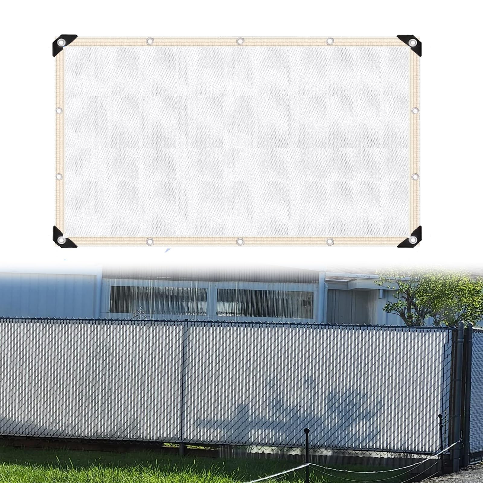 Privacy Shade Cloth Cover 90% Shading Sun Shade Net White Sun Shade Net for Plant Covers, Swimming Pools, Patios, and Yards 3.3X16.4FT 9.9X29.5FT 23X23FT 32.8X36FT (Size : 32.8x36ft)