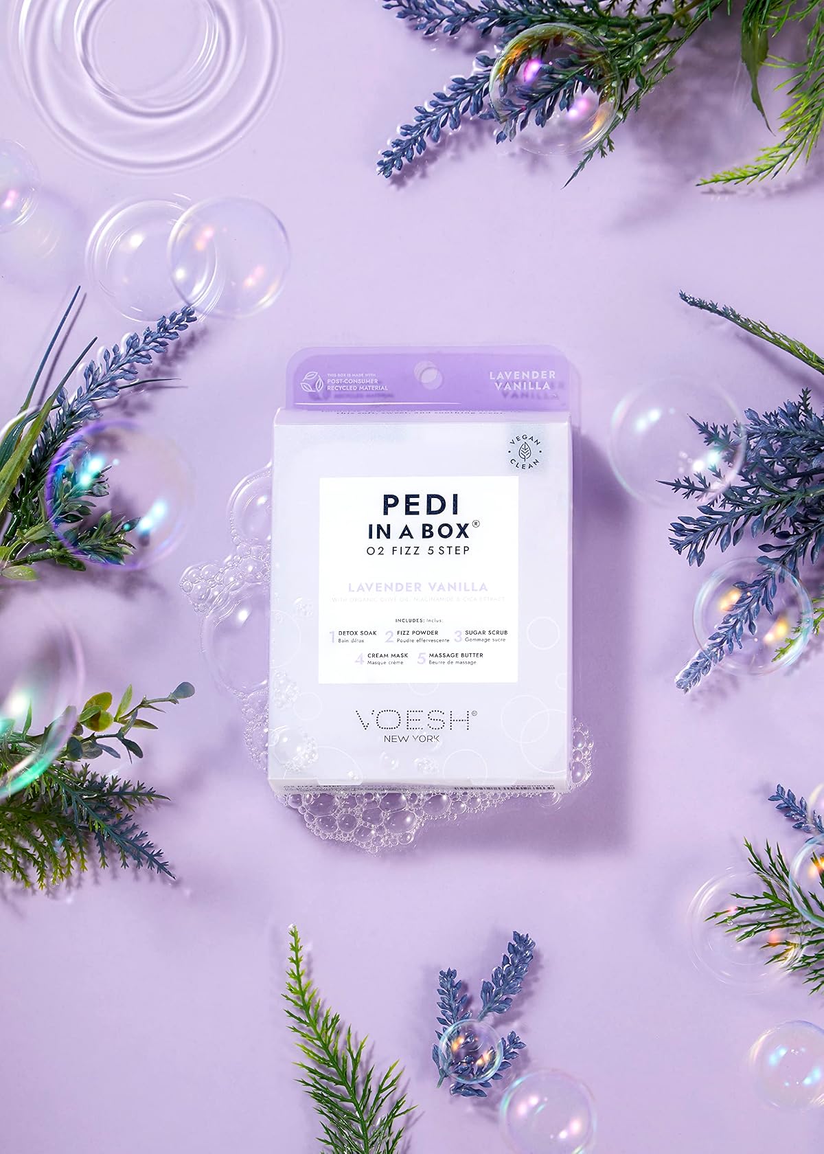 Lavender Vanilla Pedi in a Box O2 Fizz…