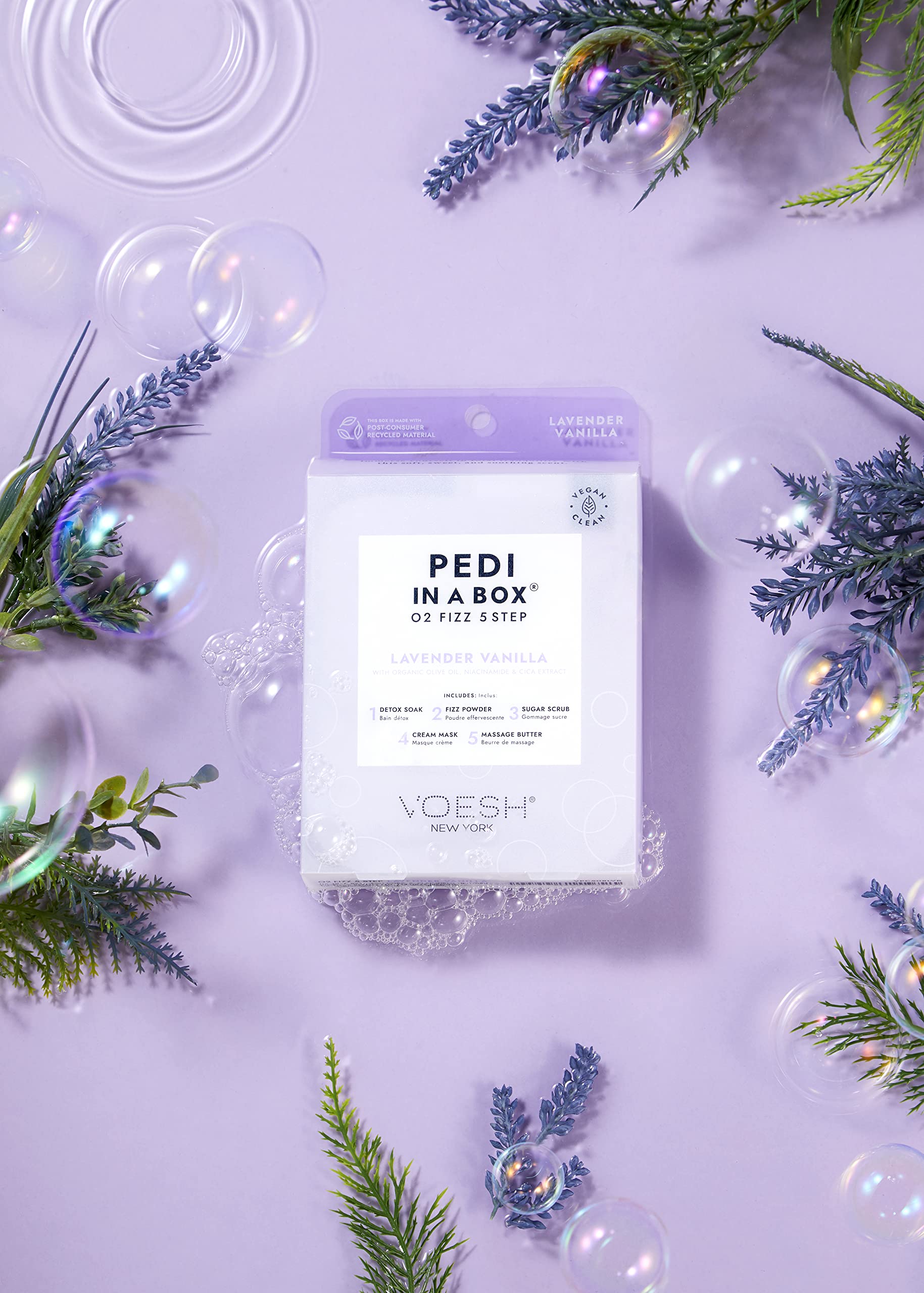 Lavender Vanilla Pedi in a Box O2 Fizz…