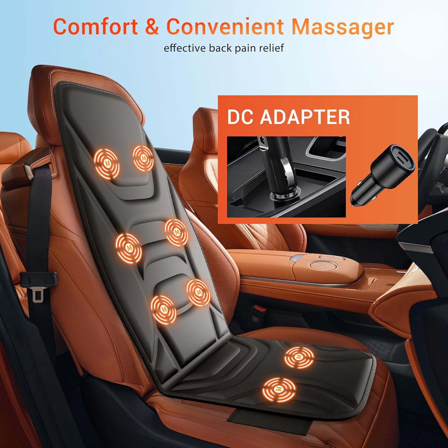 Massage Seat Cushion with Heat, Back Massager for Bangladesh Ubuy