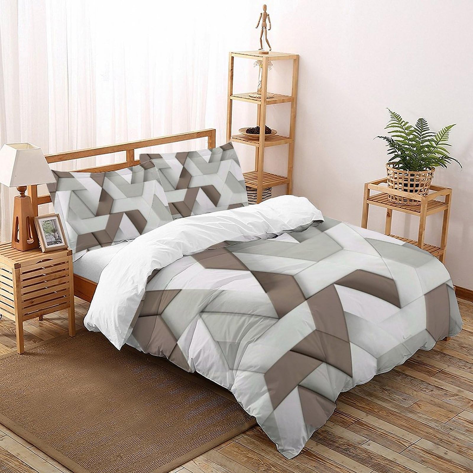 Boîte cadeau ensemble de 3 pièces géométrique luxe pour offrir un sommeil d'exception