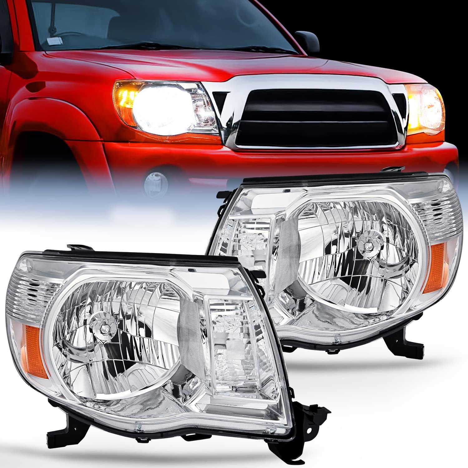 Amazon.com: For Toyota Tacoma Headlight Lamp 2005 2006 2007 2008 2009 ...
