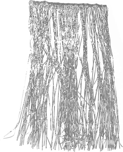 Miniatura 8 de 4 cortinas de fondo de oropel reutilizables, 3.3 x 6.6 ft, cortina de fondo de fotos para cumpleaños, graduación, Año Nuevo, boda (plateado)