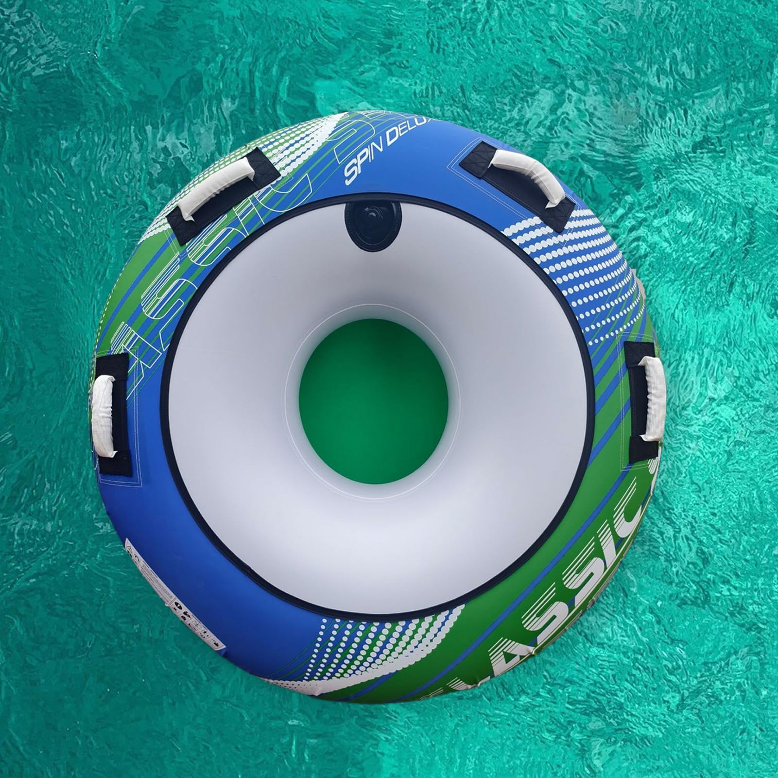 Bootstube Groß Tragbar Verschleißfest Wassersport Angeln Wakeboard | Aufblasbares Wasserski-Floß für Wassersport, Angeln, Wakeboard, Kajak, Schwimmen, Rafting, See, Pool, Fluss