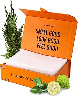 Laundry Sauce - Laundry Dryer Sheets (Italian Bergamot), Luxury Fragrance, Contains Essential Oils, Softens Fabric, Removes Static Cling, Eco-Friendly Packaging, Travel Friendly, 69 Count