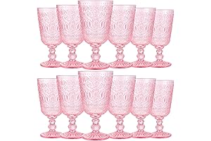 Pink Water Goblets: A Vintage Twist to Enhance Your Gatherings