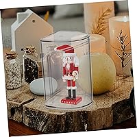 Vista 3 de Caja de exhibición de 4 piezas de artesanía para muñecas, vitrina, estuche transparente, kits de garaje, vitrinas para coleccionables, vitrina