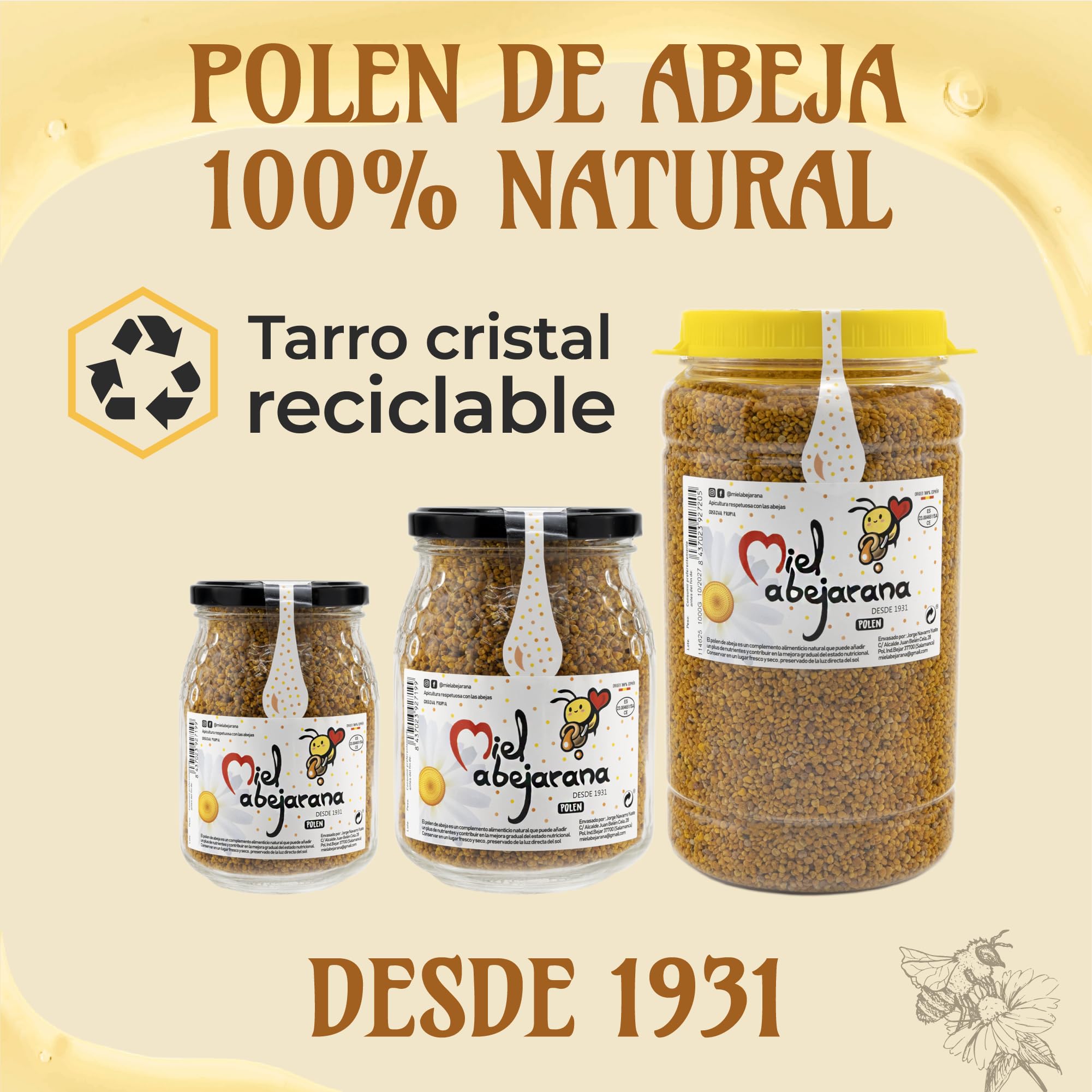1Kg de Polen de Abeja Natural