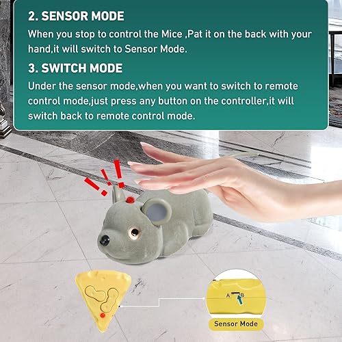 Vista 11 de Juguetes interactivos con serpientes, juguetes para gatitos, juguete realista de serpiente con detección inteligente, recargable por USB, detección