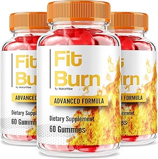 (3 Pack) Fit Burn Gummies – Keto ACV Daily Formula with a Clean, Natural Blend to Support Fitness Goals, Steady Energy & an Active Lifestyle | Great-Tasting, Easy-to-Chew FitBurn Gummy (180 Gummies)