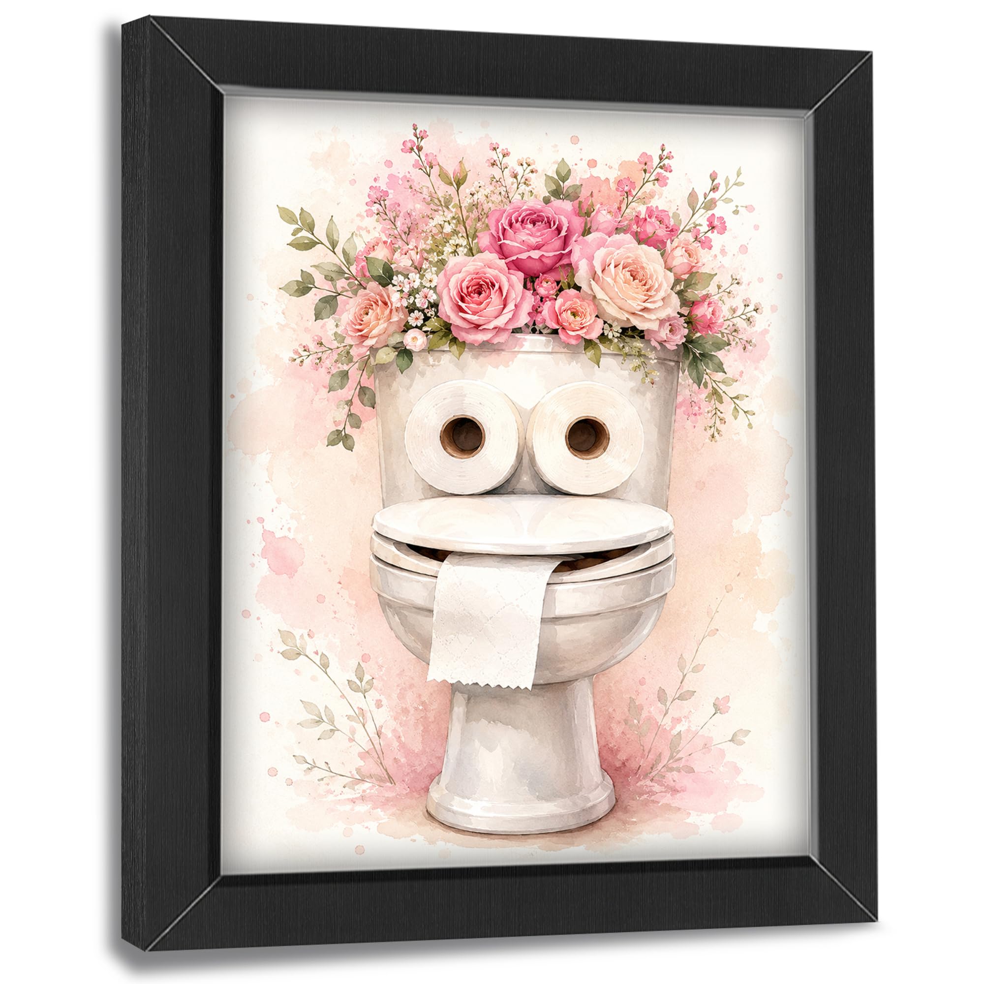 citari Bathroom Decor Wall Art, Funny Toilet Picture 8"x10"