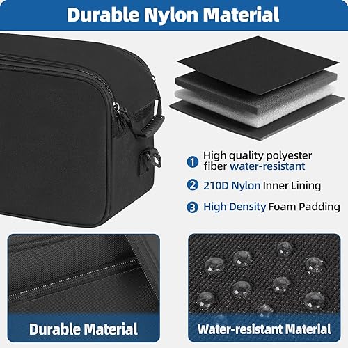 Miniatura 4 de TORIBIO Funda de transporte para trípode de 31.5 pulgadas, bolsa de trípode multifunción resistente con correa para el hombro, para luces,