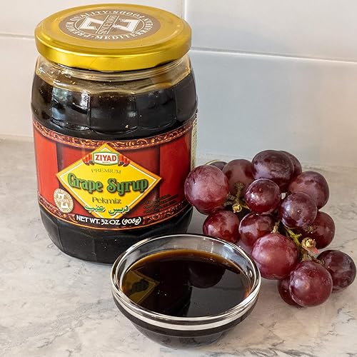 Miniatura 3 de Ziyad Jarabe de uva de marca PremiumPeckmiz, Halal, Hielo afeitado, sin aditivos, sin conservantes, gran cobertura para panqueques, helados, batidos