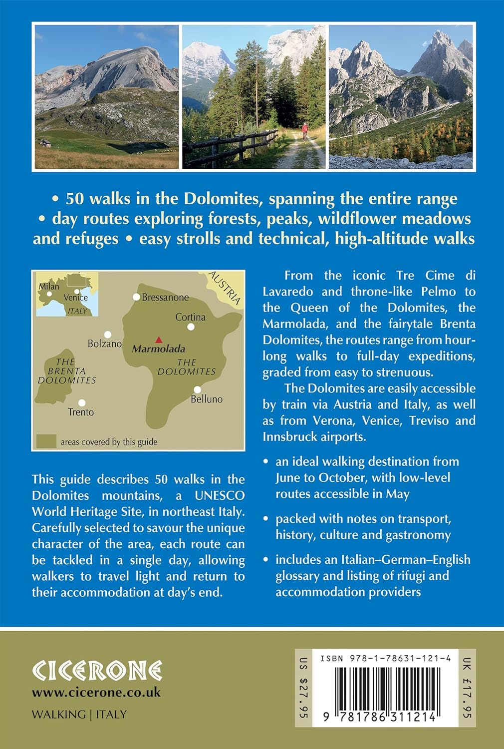 Day Walks in the Dolomites: 50 short walks and all-day hikes in the Italian Dolomites (Cicerone Guides)      Paperback – August 31, 2023