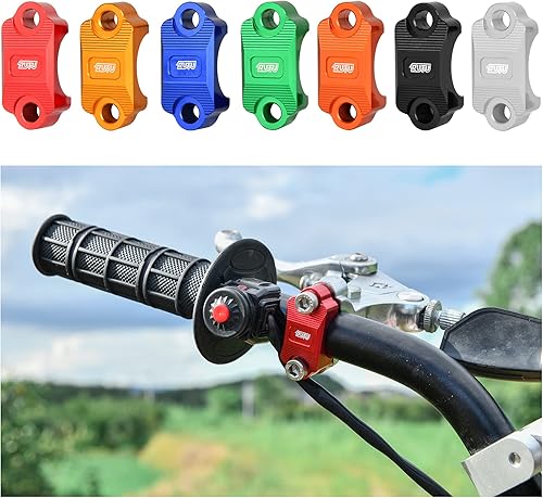 Miniatura 2 de RUTU Abrazadera CNC para motocicleta de 78 pulgada, soporte para palanca de freno de bicicleta de cross, abrazadera para cilindro maestro de freno,