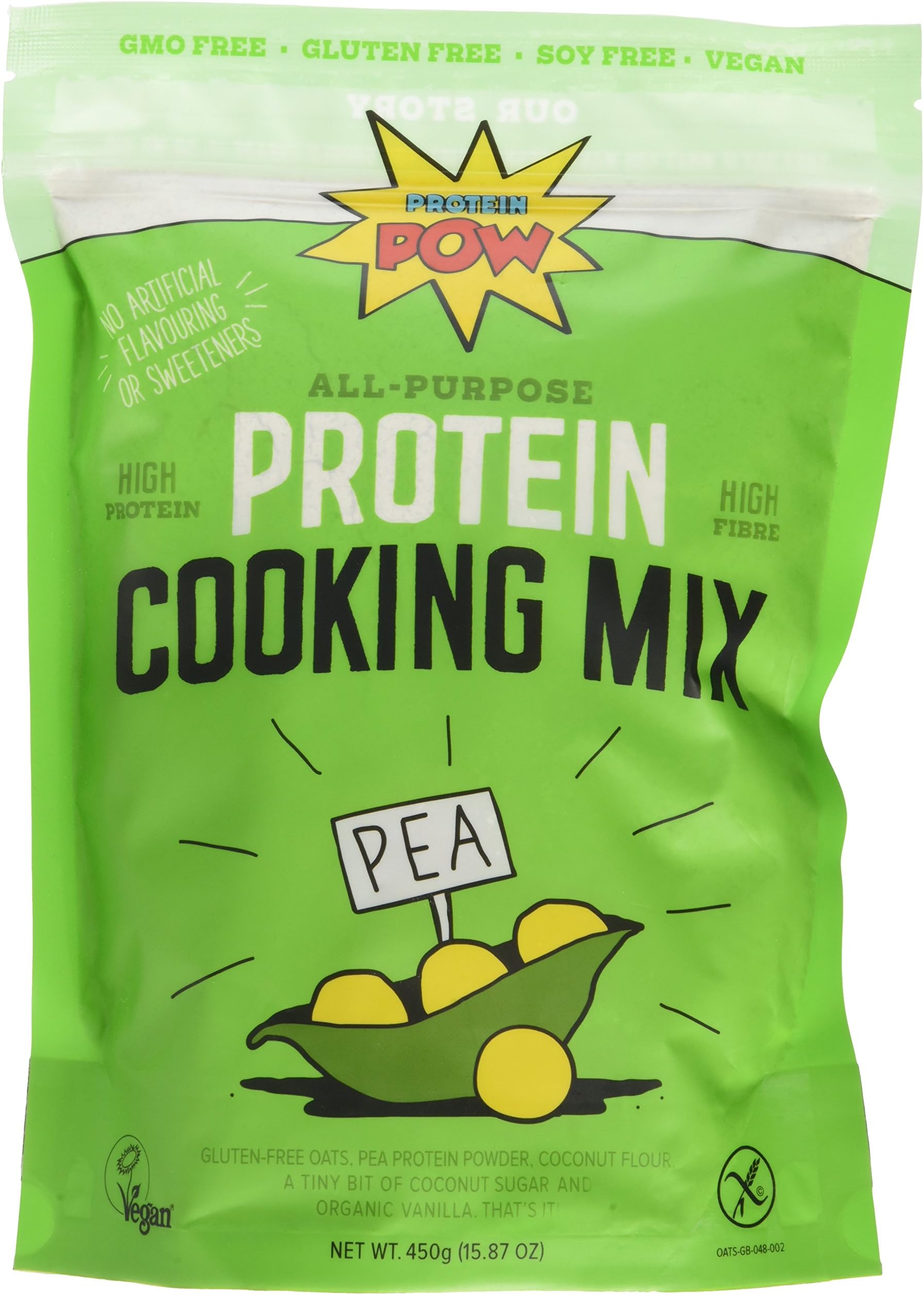 VEGAN PEA PROTEIN POW COOKING & NO-BAKE PROTEIN BAR MIX