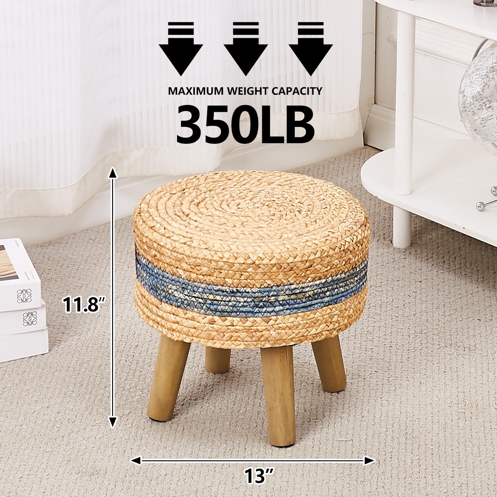ウォーターヒヤシンス ラウンドスツール 63R アジアン家具 アジアン 