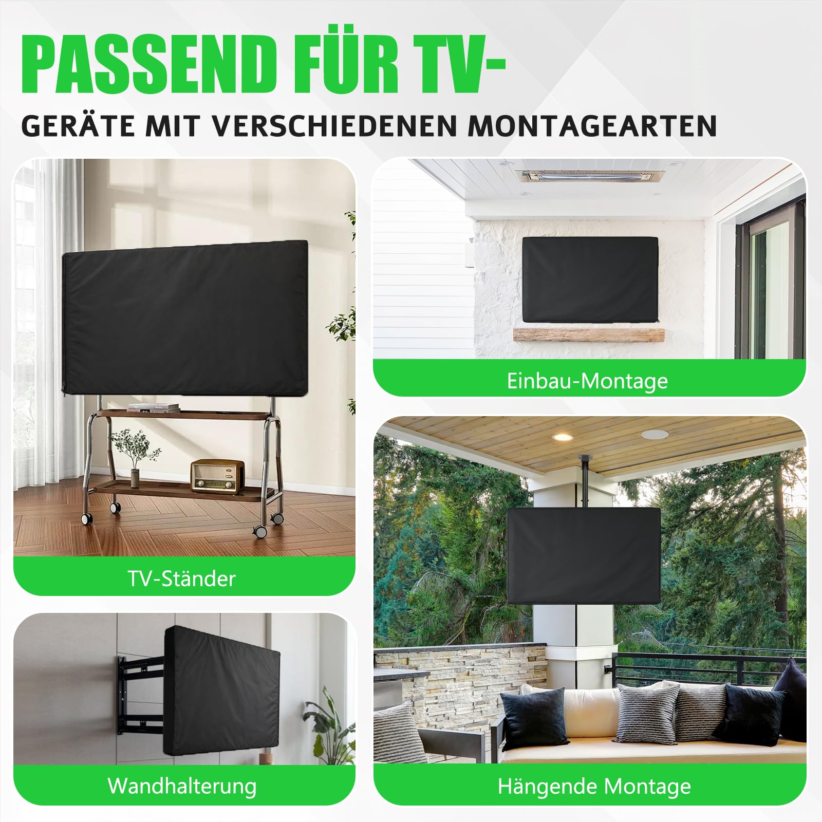 Outdoor TV Abdeckung 48–50 Zoll 600D Oxford Wasserdicht
