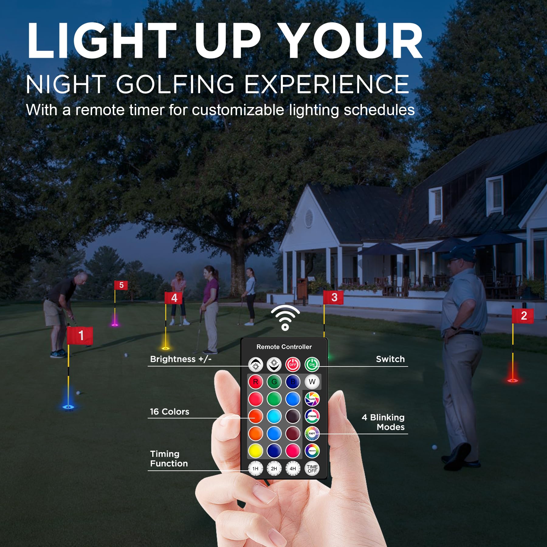 Snapklik.com : Rechargeable LED Golf Hole Light - Waterproof, Focused ...