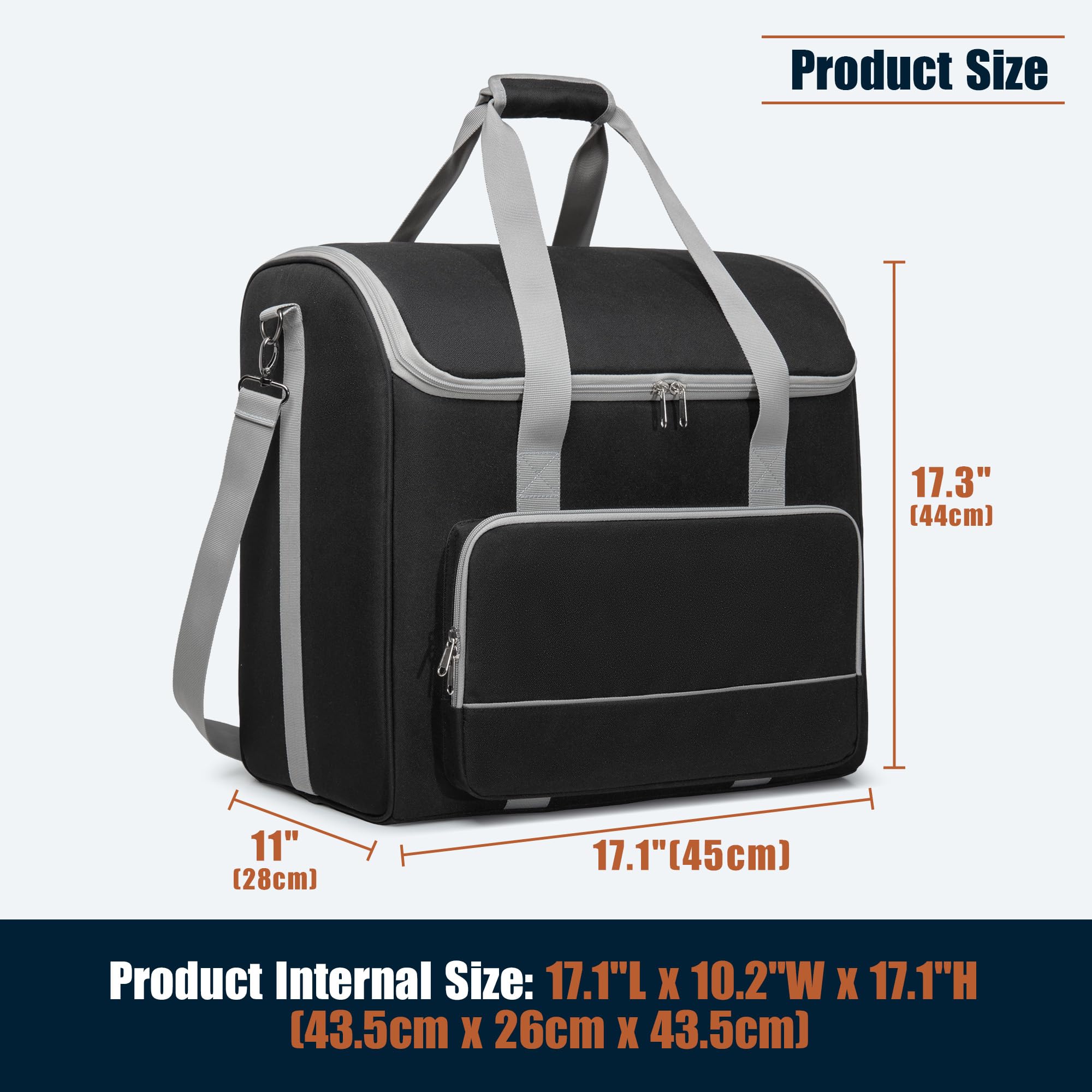 Yarwo Bolsa Transporte para Ninja Granizados con Divisores | Impermeable con Divisores Ajustables y Base Reforzada, Acolchado para FS301, FS300 y FS299, Transporte para Electrodomesticos