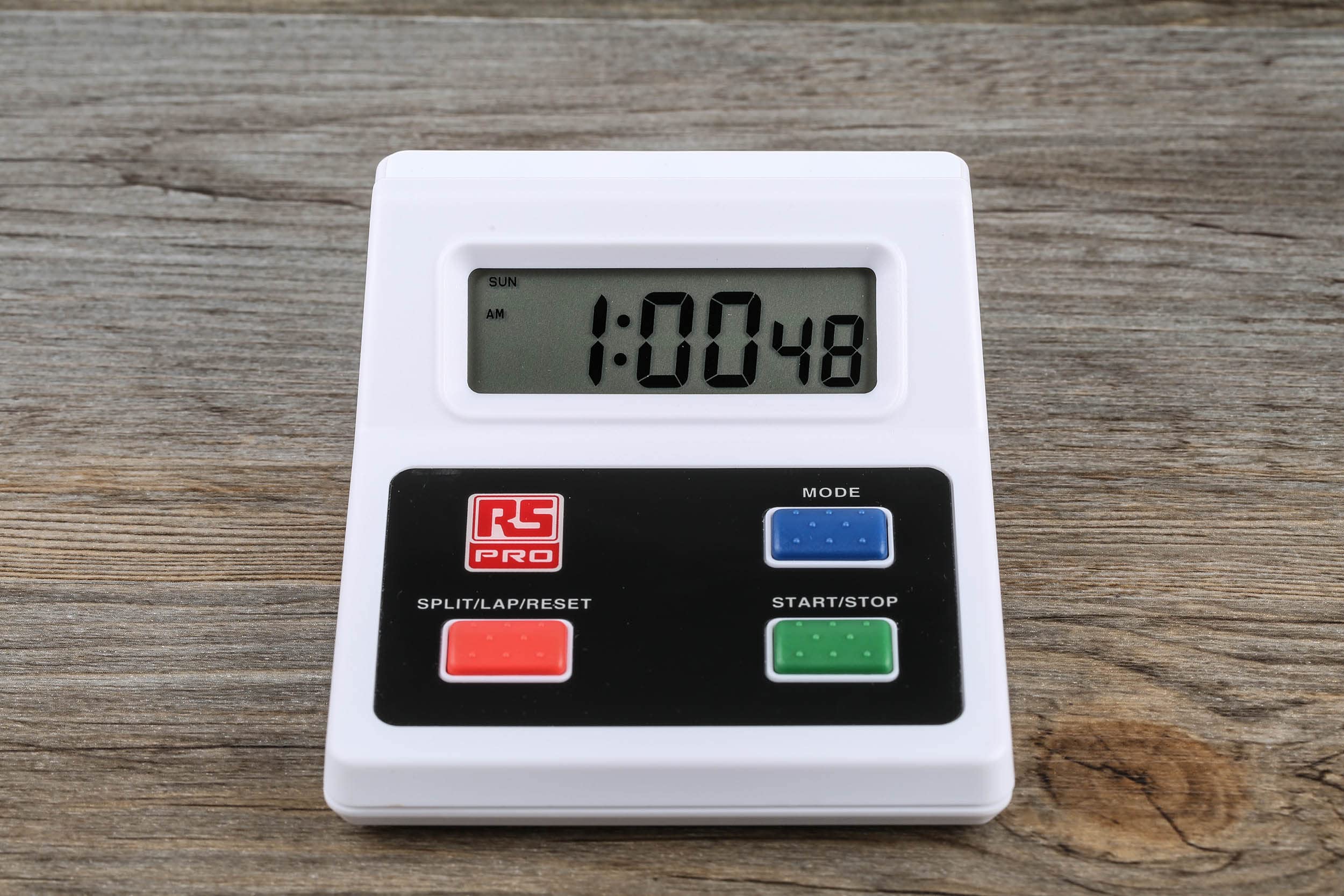 RS PRO Digital Timer 23 h, Batterie, Weiß