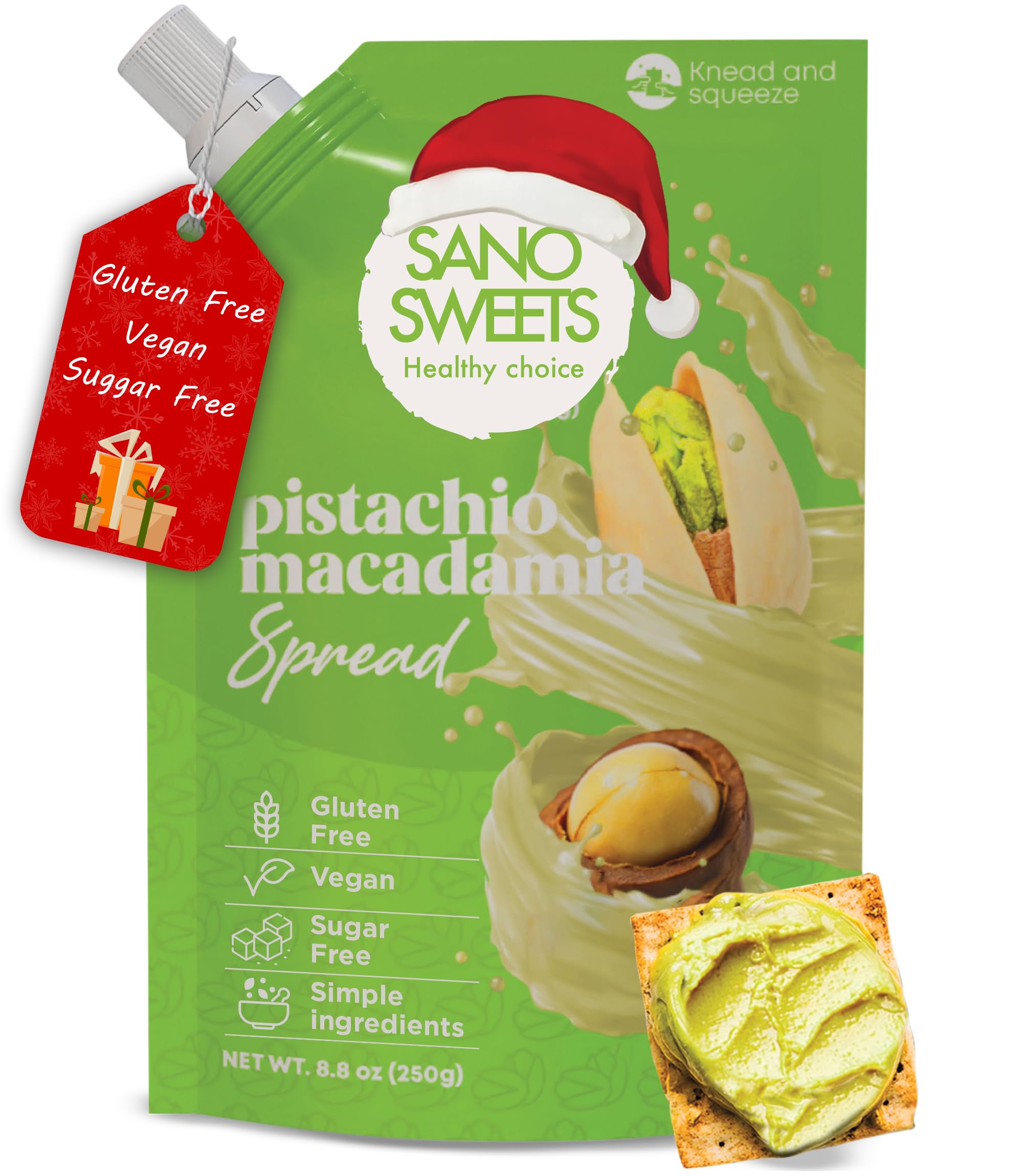 Pistachio cream spread sugar free healthy keto vegan gluten free no palm oil natural dairy free low carb snack high protein pistachio butter for breakfast desserts smoothies toast kids