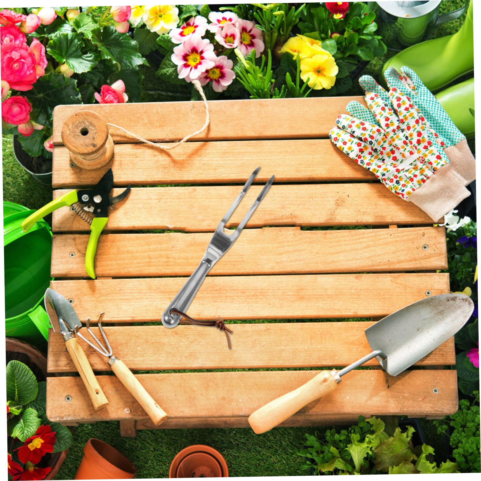 Gadpiparty 5stücke Gartenrechen Aus Leichtem Material Handrechen Für Gartenarbeit Zum Jäten Lockern Von Erde Und Entfernen Von Unkraut Ergonomischer Griff Für Einfachen Einsatz