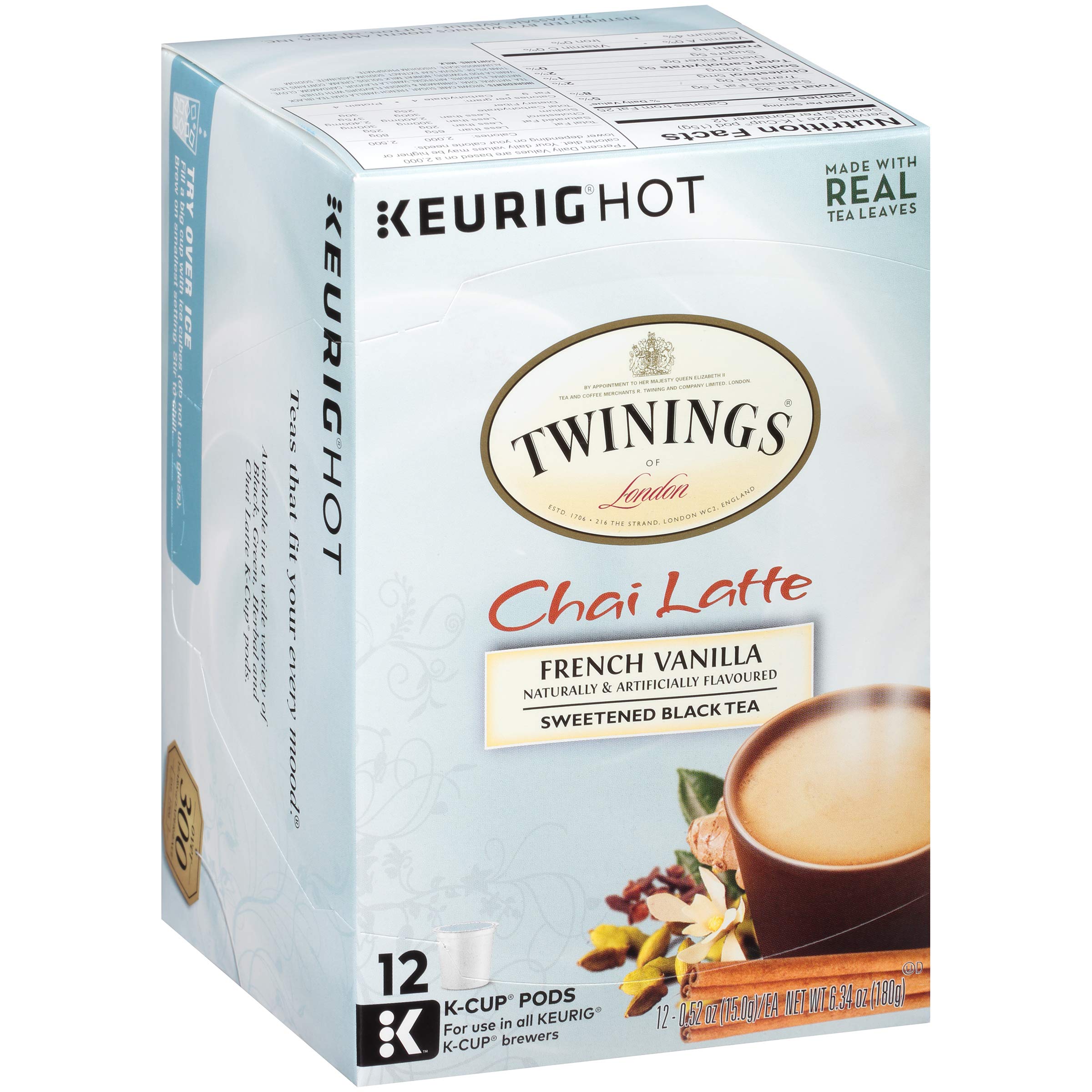 French Vanilla Chai Latte Tea K-Cups 
