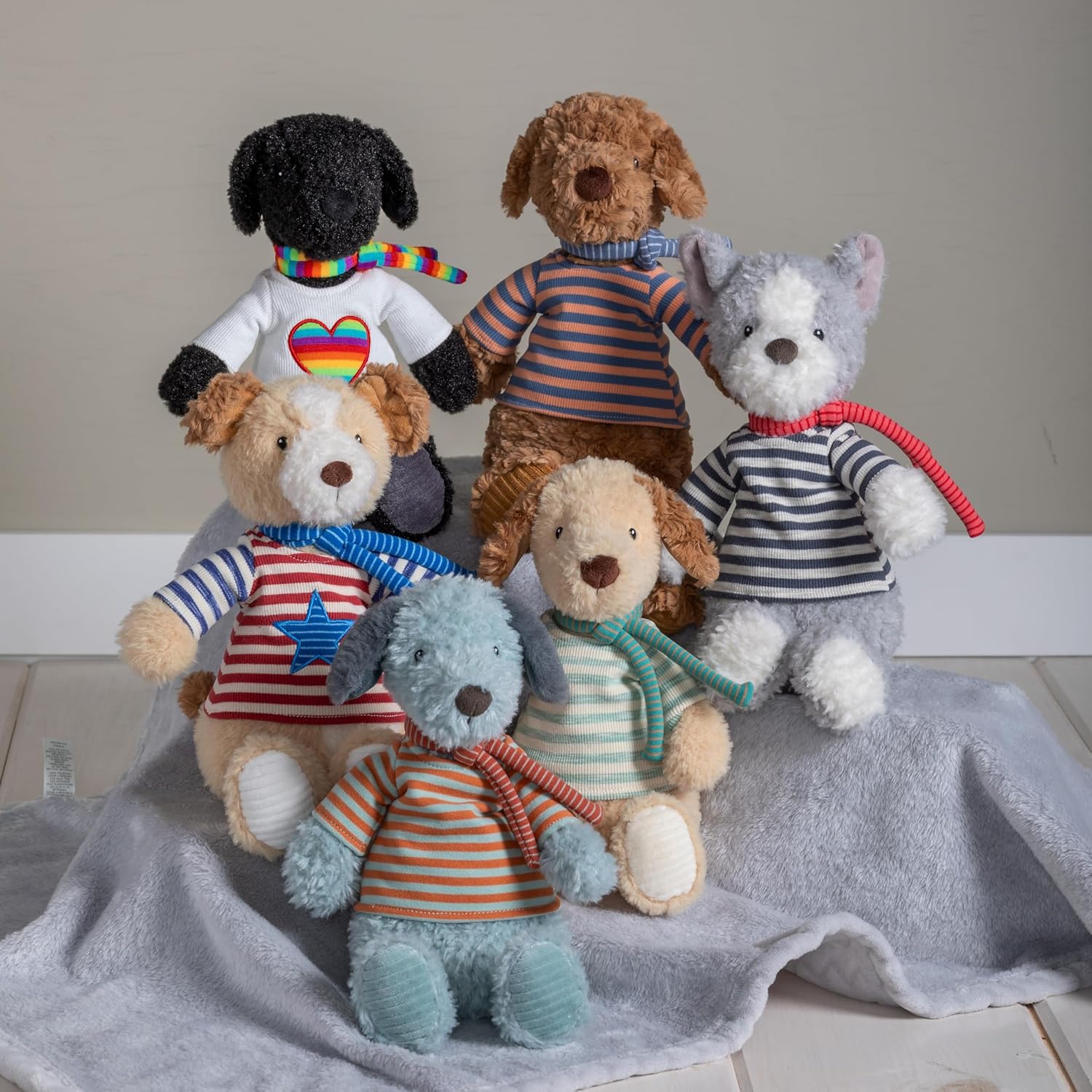 Mary Meyer Stuffed Animal Plush Soft Toy, 12-Inches, Asher Tails Dog