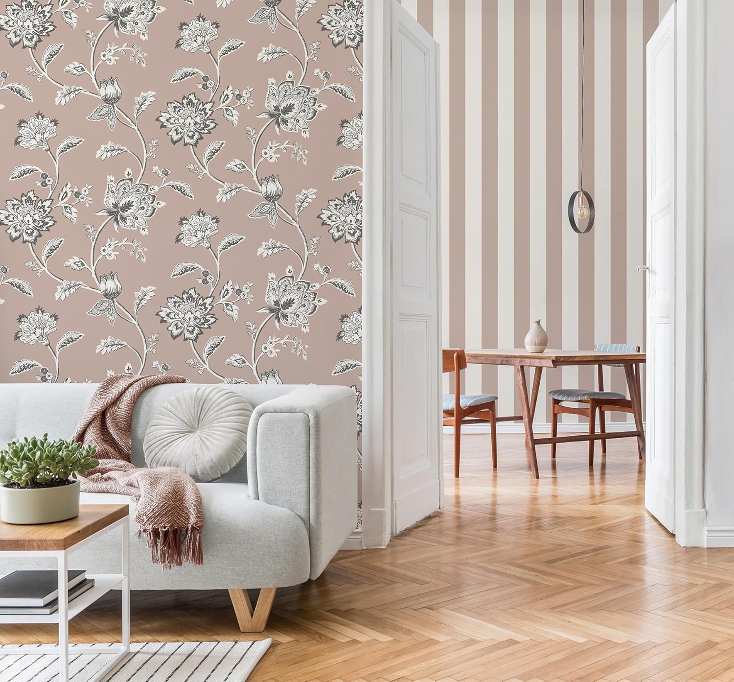 Fine Decor FD43451 Juliette Floral Wallpaper, Pink