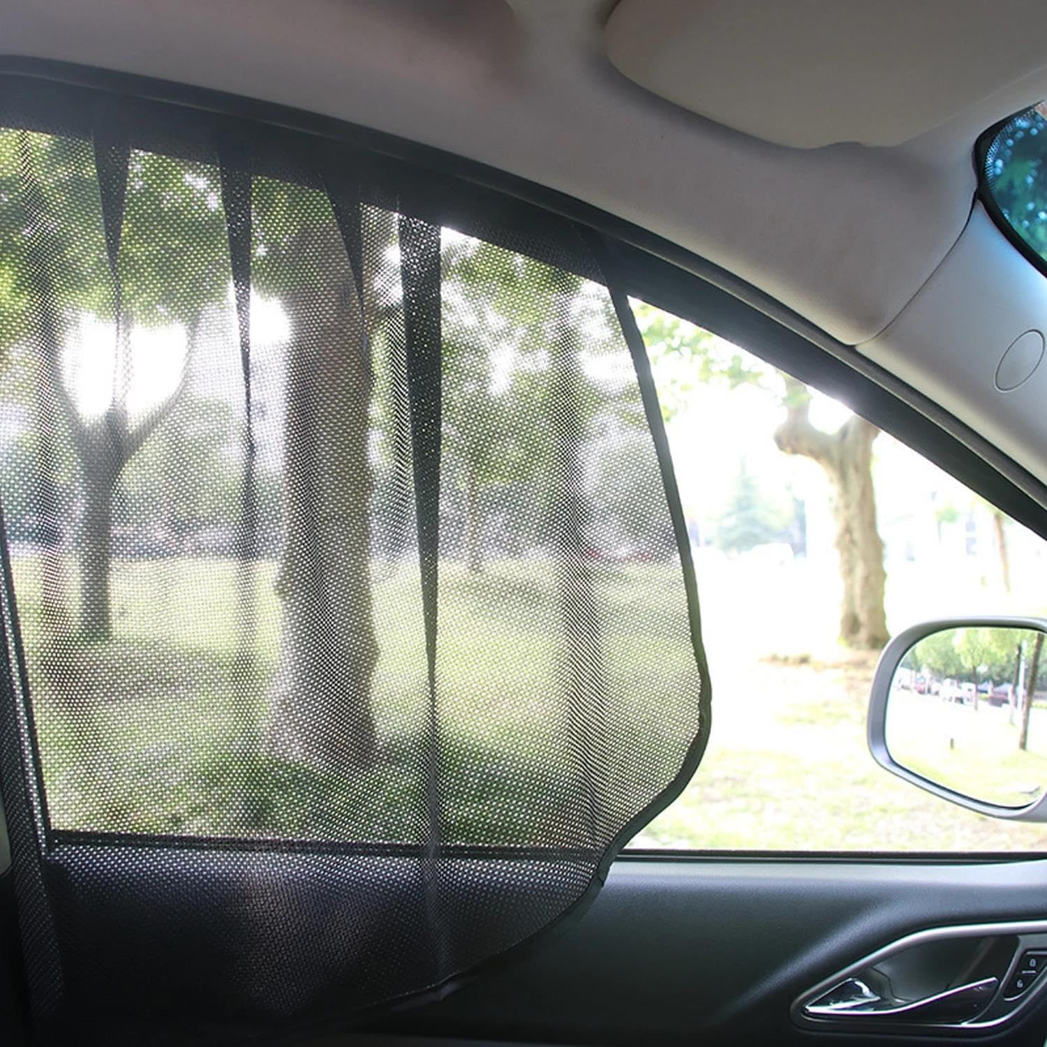 Parasol Magnético Parasol Magnético Para Coche Parasol Para Ventana Delantera Y Trasera Malla Opaca Protector Privacidad Para Coche(Front Rear 4pcs)