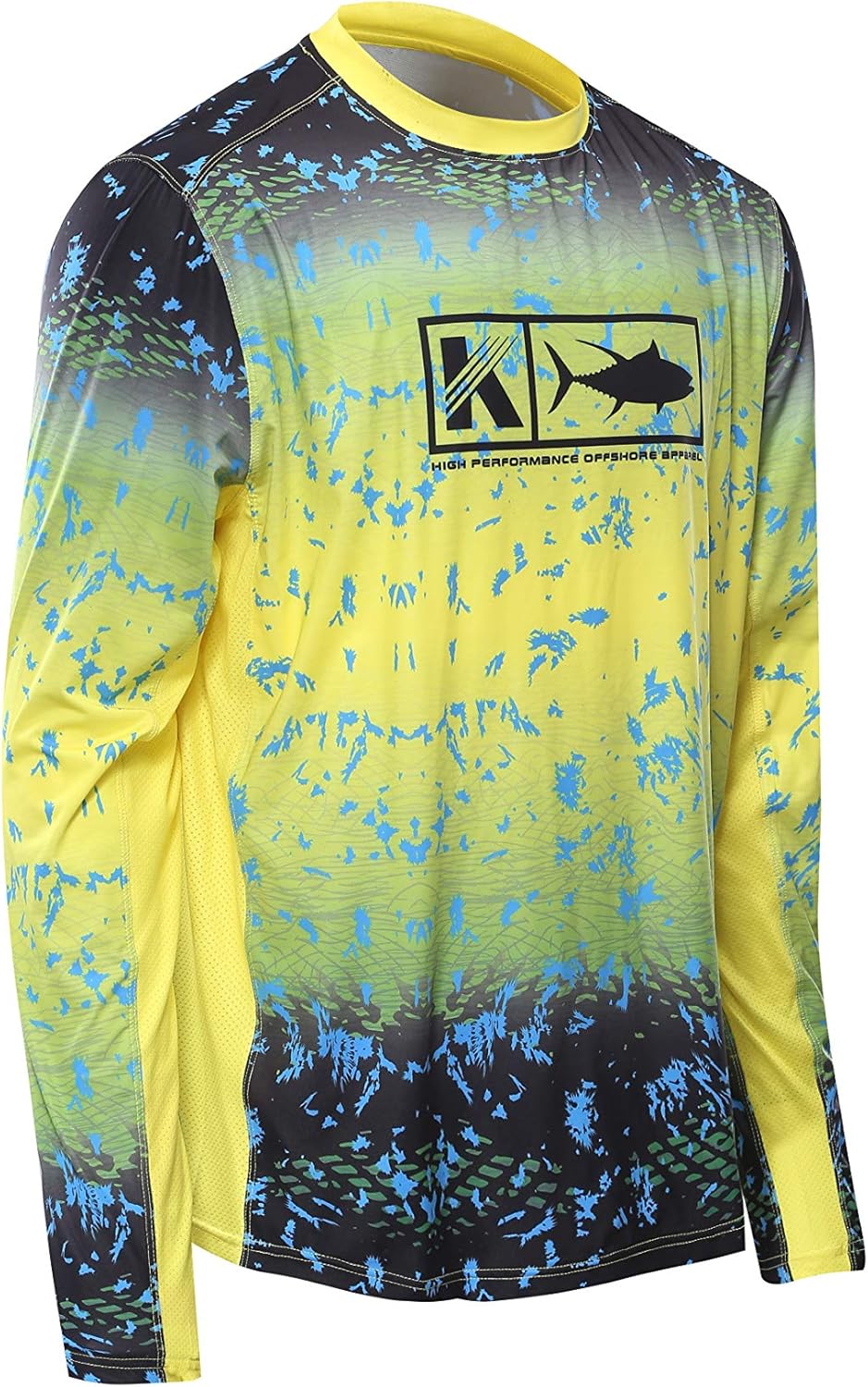 Performance Fishing Shirt Vented Long Sleeve Shirt Sun Protection UPF50