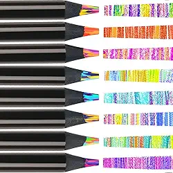 Lápis de Cor Jumbo para Adultos Multicoloridos Desenho Artístico Colorir Esbocar Pré-afiados