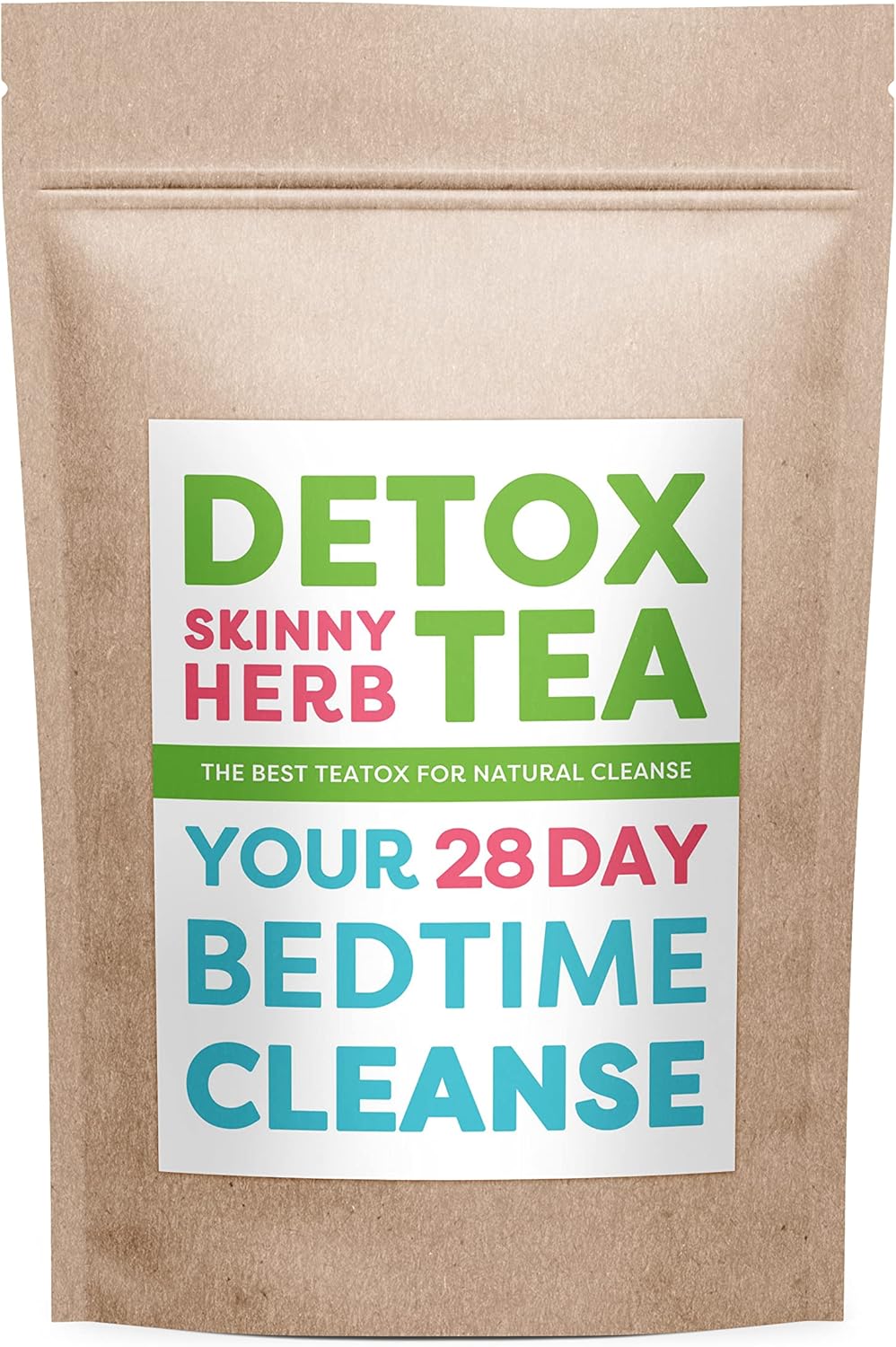 28 Days Bedtime Cleanse: Detox Skinny Herb – Effective Detox Tea, Support Cleanse, 100% Natural
