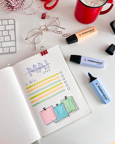 Miniatura 6 de STABILO Resaltador BOSS ORIGINAL Pastel - Pack de 10 - Mellow Coral Red