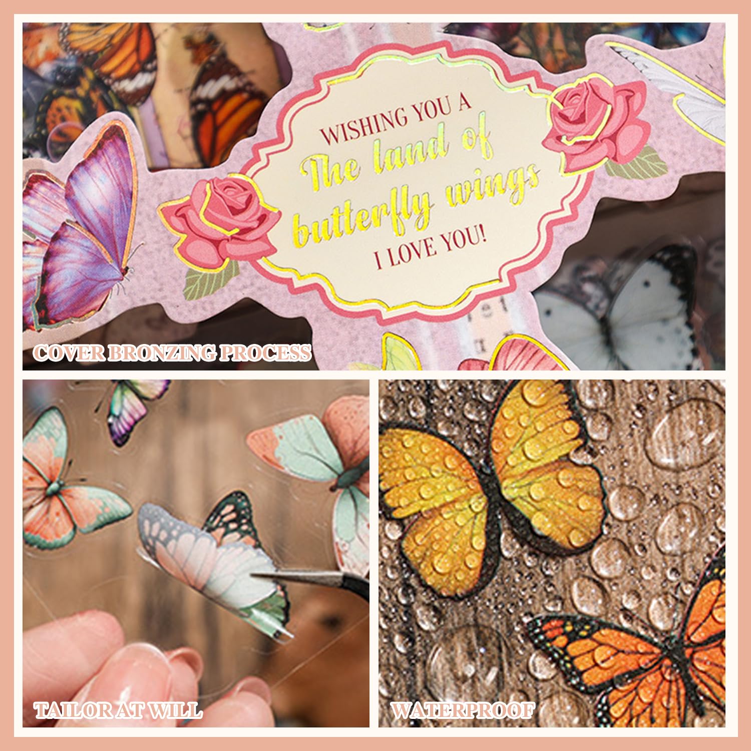 586 Autocollants Scrapbooking Vintage - 100 Feuilles Déco DIY Pour Journal, Carnet, Album, Style Rose